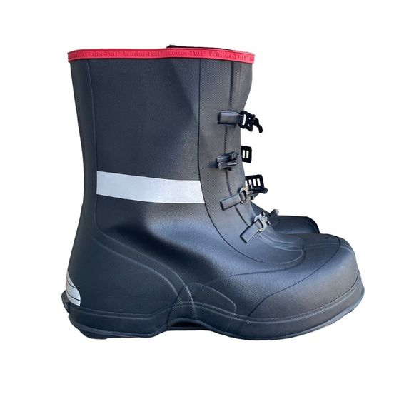 Shoes Tingley Black Rubber Slip On Rain Boot Covers Mens Size 15